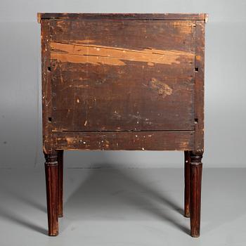 POTTSKÅP, gustaviansk 1700/1800-tal, betsad björk, möjligen Finland.