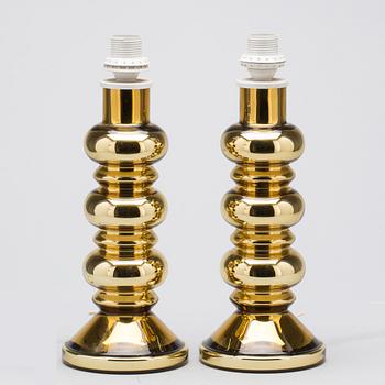 BORDSLAMPOR, ett par, 1900-talets andra hälft.