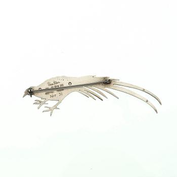 BROSCH, sterling silver, Wiwen Nilsson, Lund, 1953.