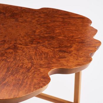 Josef Frank, a burled wood veneered top table, Svenskt Tenn, Sweden 1950s, model 1057.