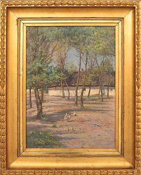 Charlotte Wahlström, Geese at Pasture.