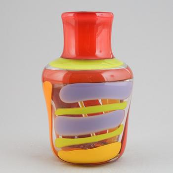 Erik Höglund, a glass vase, Strömbergshyttan, 1989.