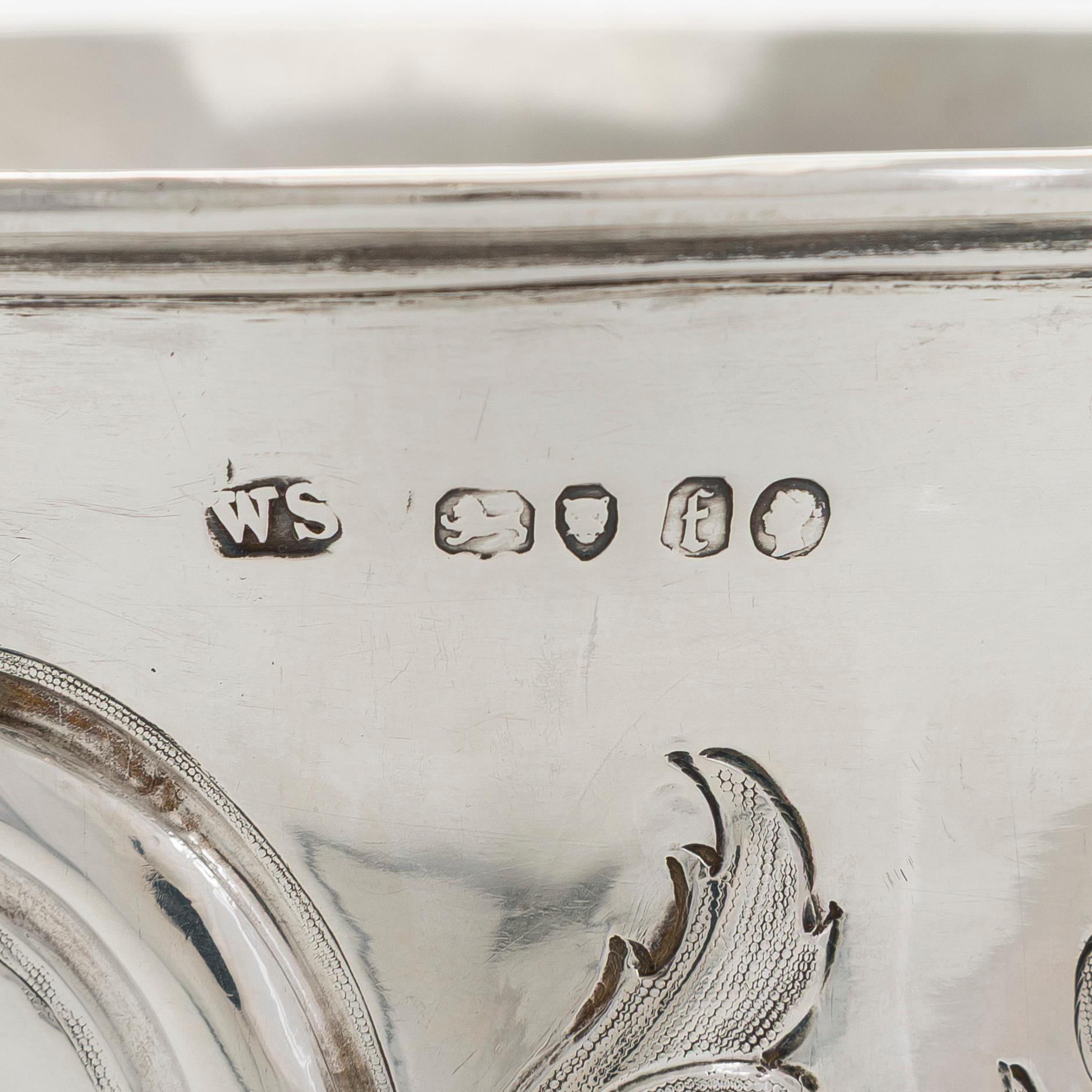 William Smily, a sterling silver Goblet, maker's mark of William Smily, A B Savory & Sons, London 1861.