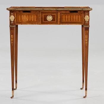 A Gustavian late 18th century table by Georg Haupt (not signed), master 1770.