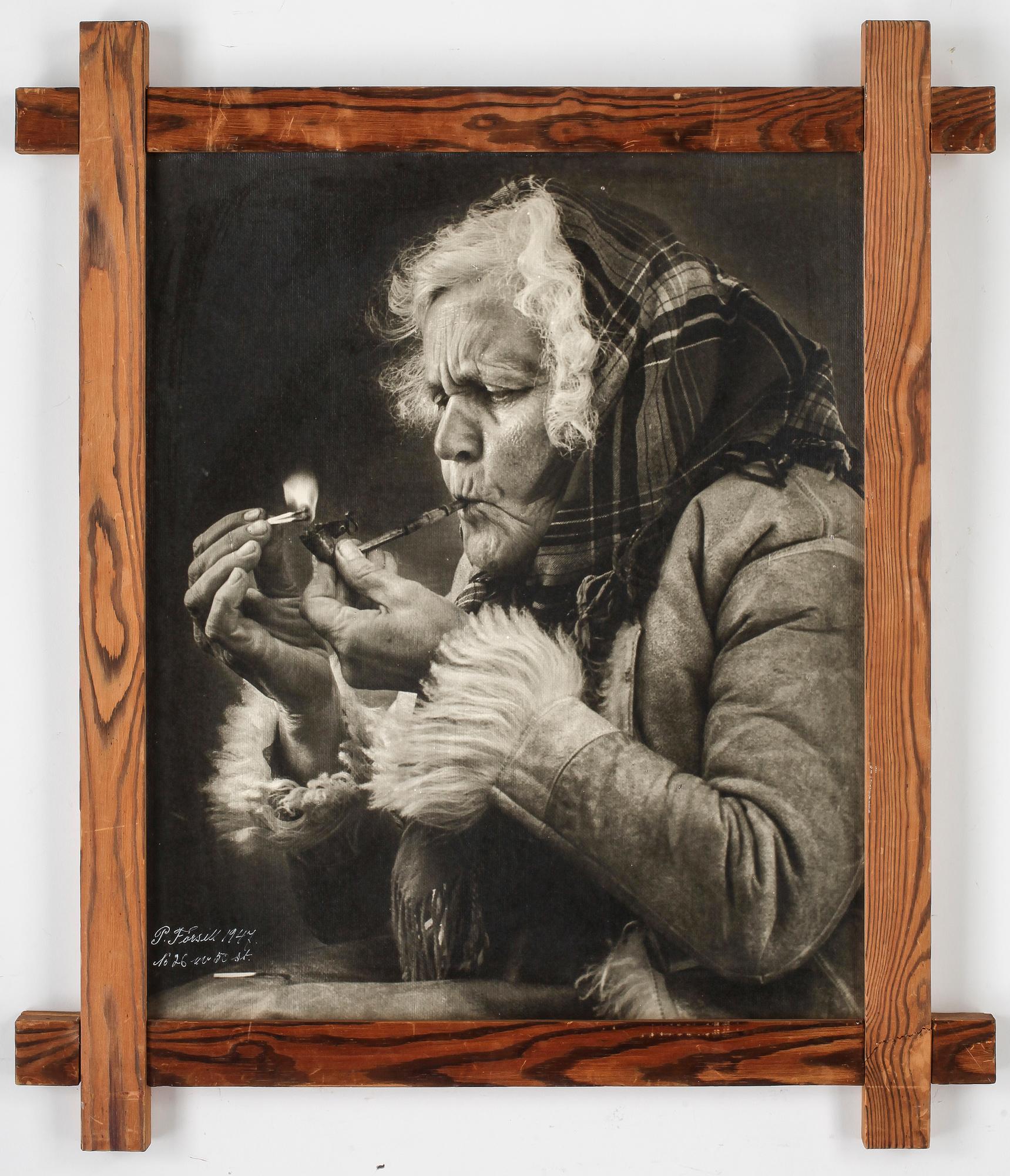 PER FORSELL, tryck, signerad, numrerad 26/50, daterad 1947.