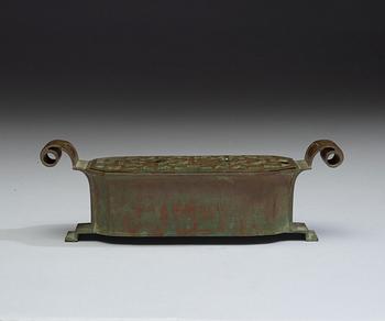 A Sune Bäckström bronze jardinière, Sweden 1920's-1930's.