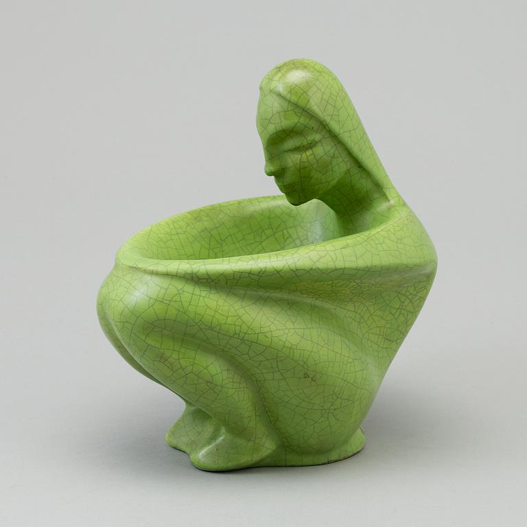 GÉZA GORKA, a ceranmic sculpture from Nógrádveröce, Hungary, 1930's.