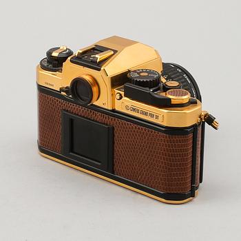 NIKON FA, gold camera grand prix 84 edition, förgylld, 1984.