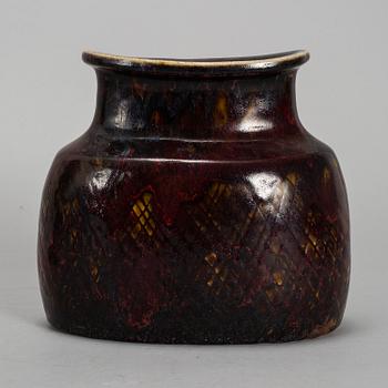 A Stig Lindberg stoneware vase, Gustavsberg studio.