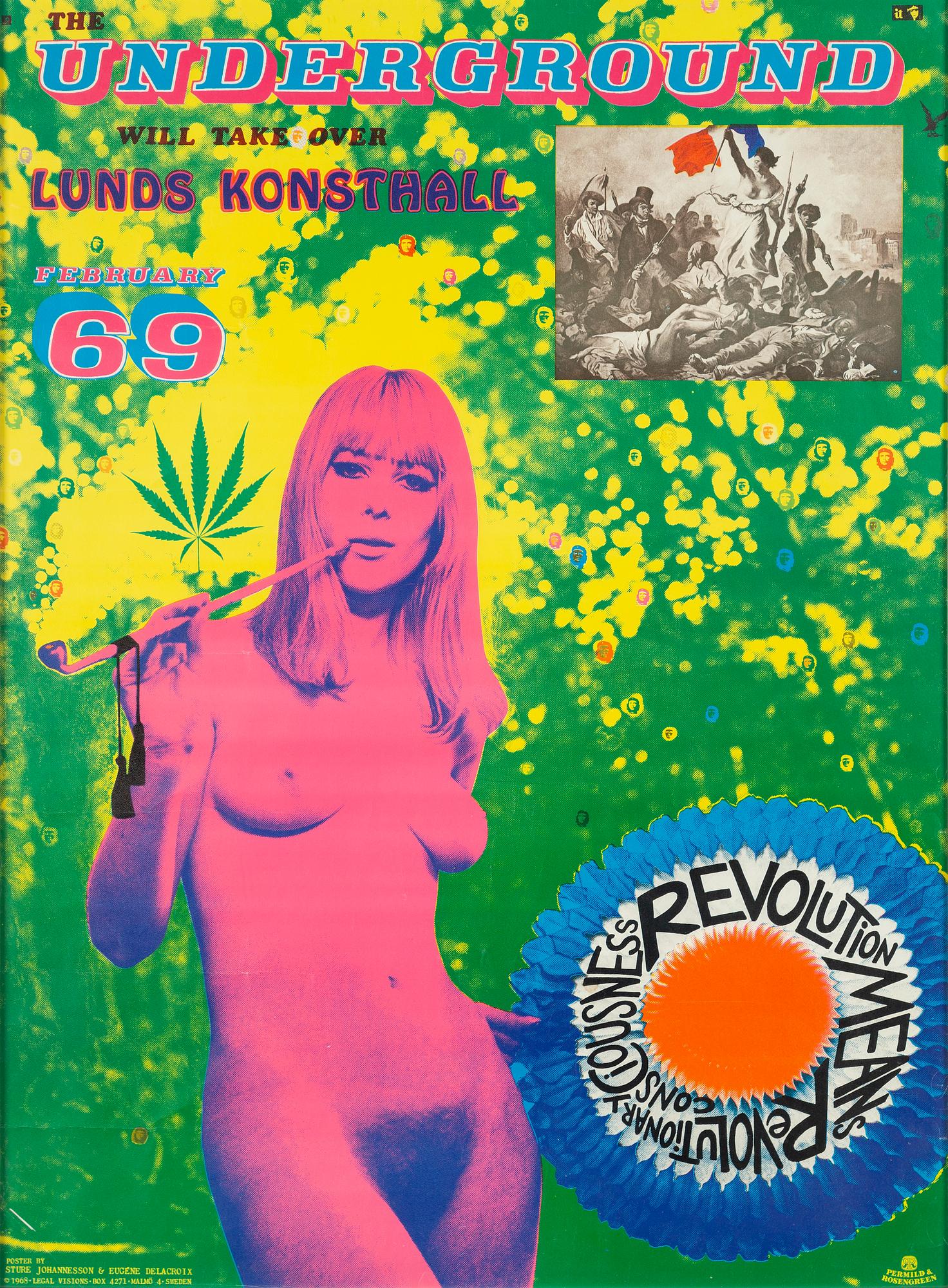 Sture Johannesson, The Underground will take over Lunds Konsthall February 69".