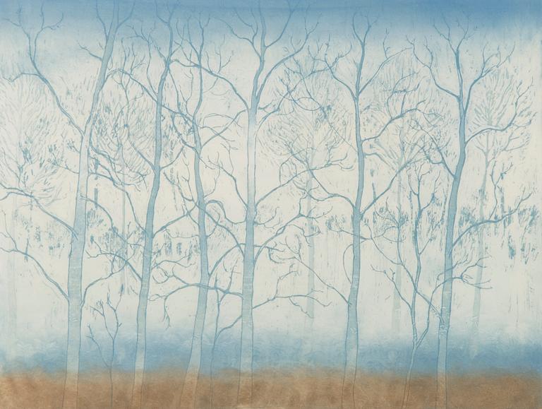 INARI KROHN, etching, signed and dated 2001, numbered 4/10.