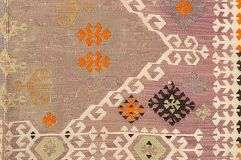 Carpet, Kalim, around 1900, Ca 240 x 165 cm.