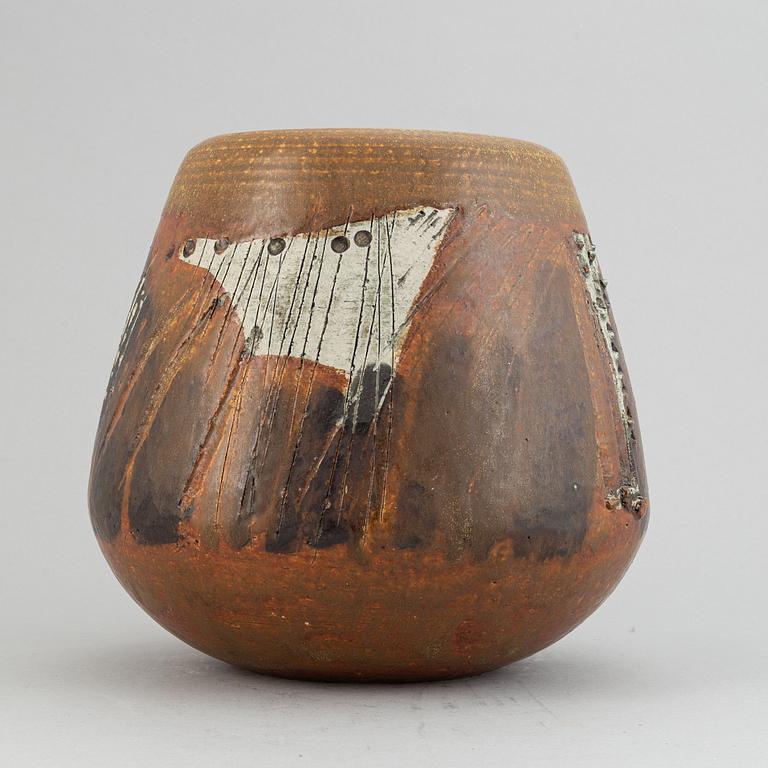 Lisa Larson, a large unique stoneware jar, Gustavsberg studio, Sweden 1950/60s.