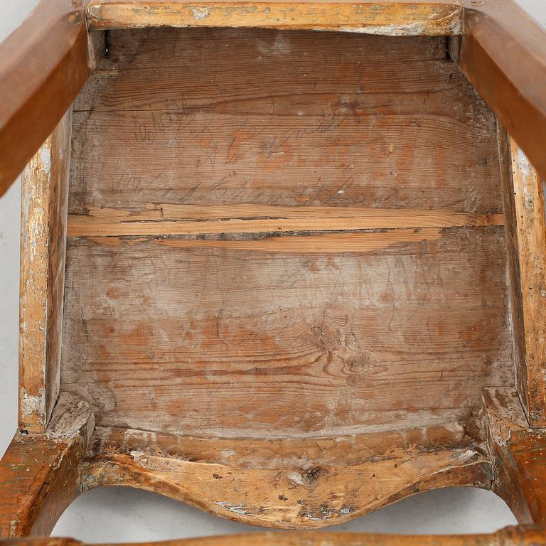 STOLAR, 2 st, allmoge, rokoko, 1700/1800-tal.