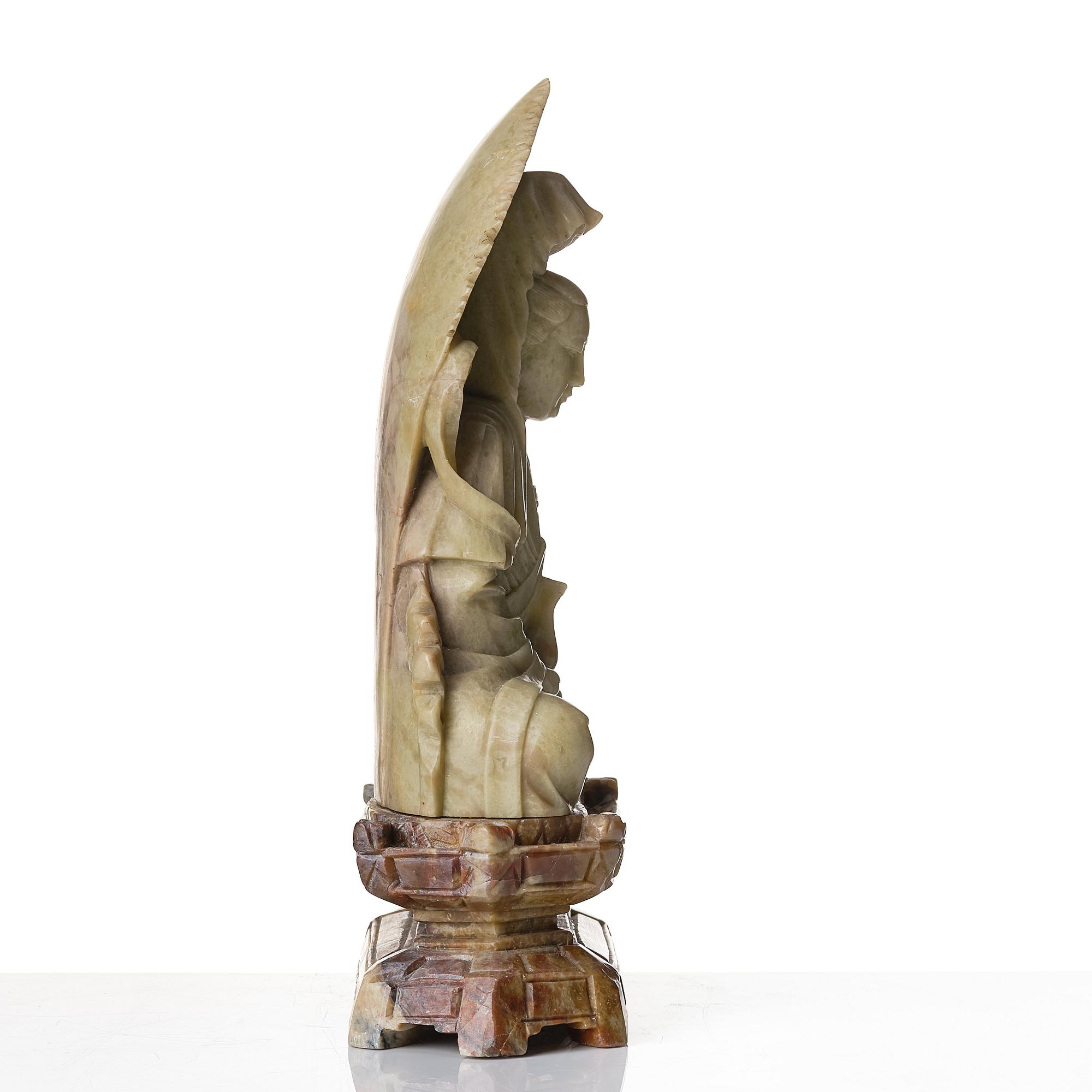 Skulptur, soapstone. Kina, tidigt 1900-tal.