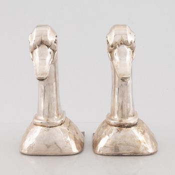 A pair of bookends, second half of the 20th Century.