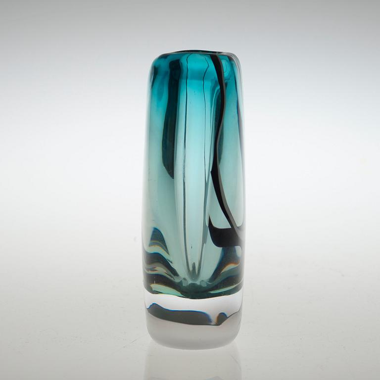 A Vicke Lindstrand 'Winter' glass vase, Kosta, Sweden 1950's.