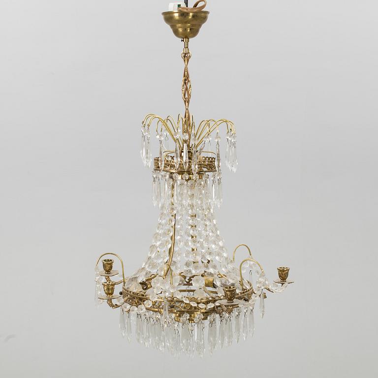 A mid 20th century empire style chandelier.