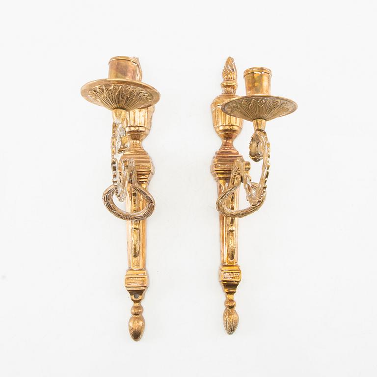 Wall sconces, 5 pcs, "Törne", from IKEA's 18th-century series, 1990s.