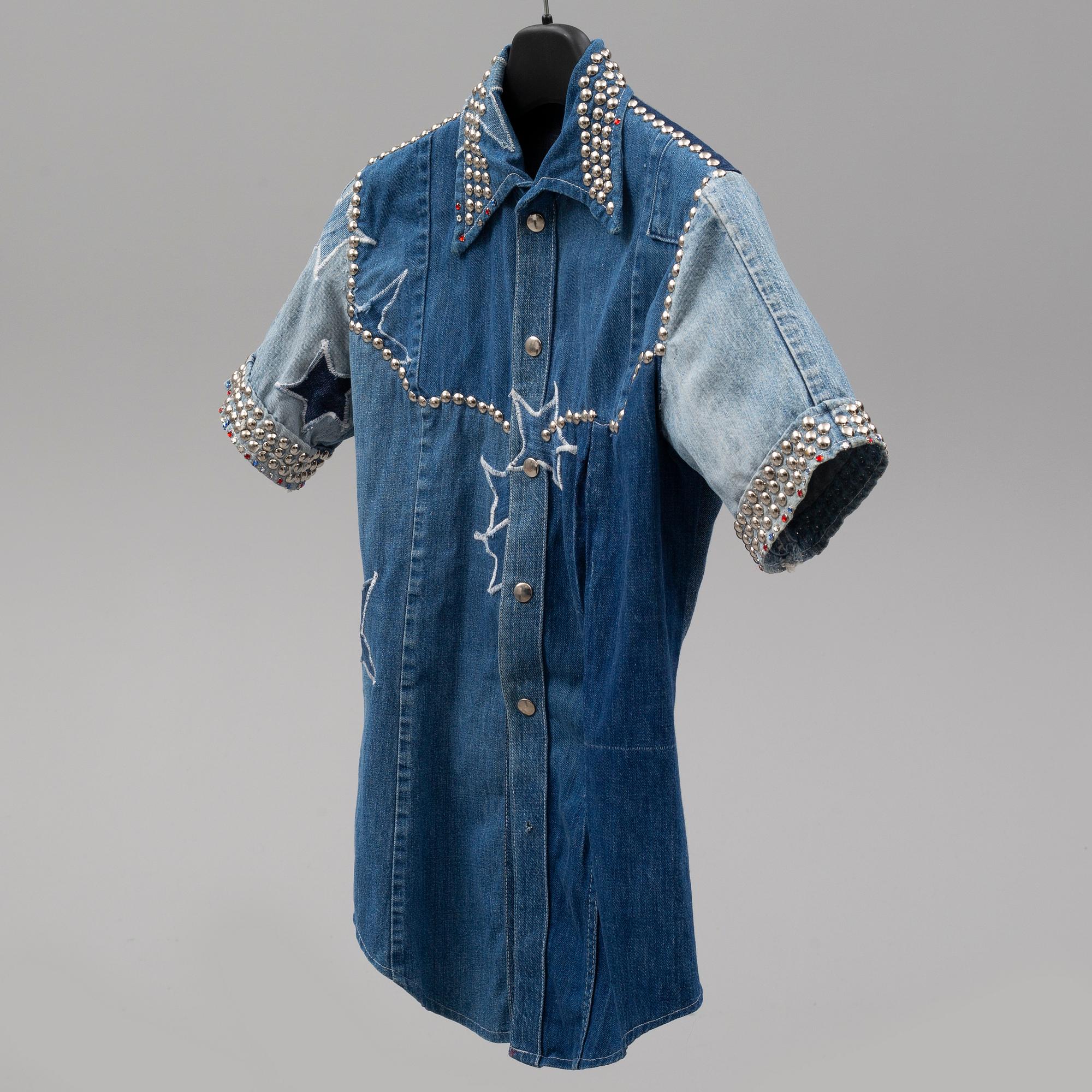 A studded denim shirt worn by Benny Andersson from ABBA.