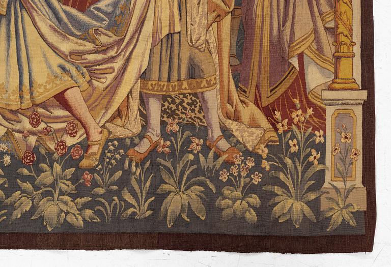 Gobeläng, omkring år 1900, ca 170 x 225 cm.