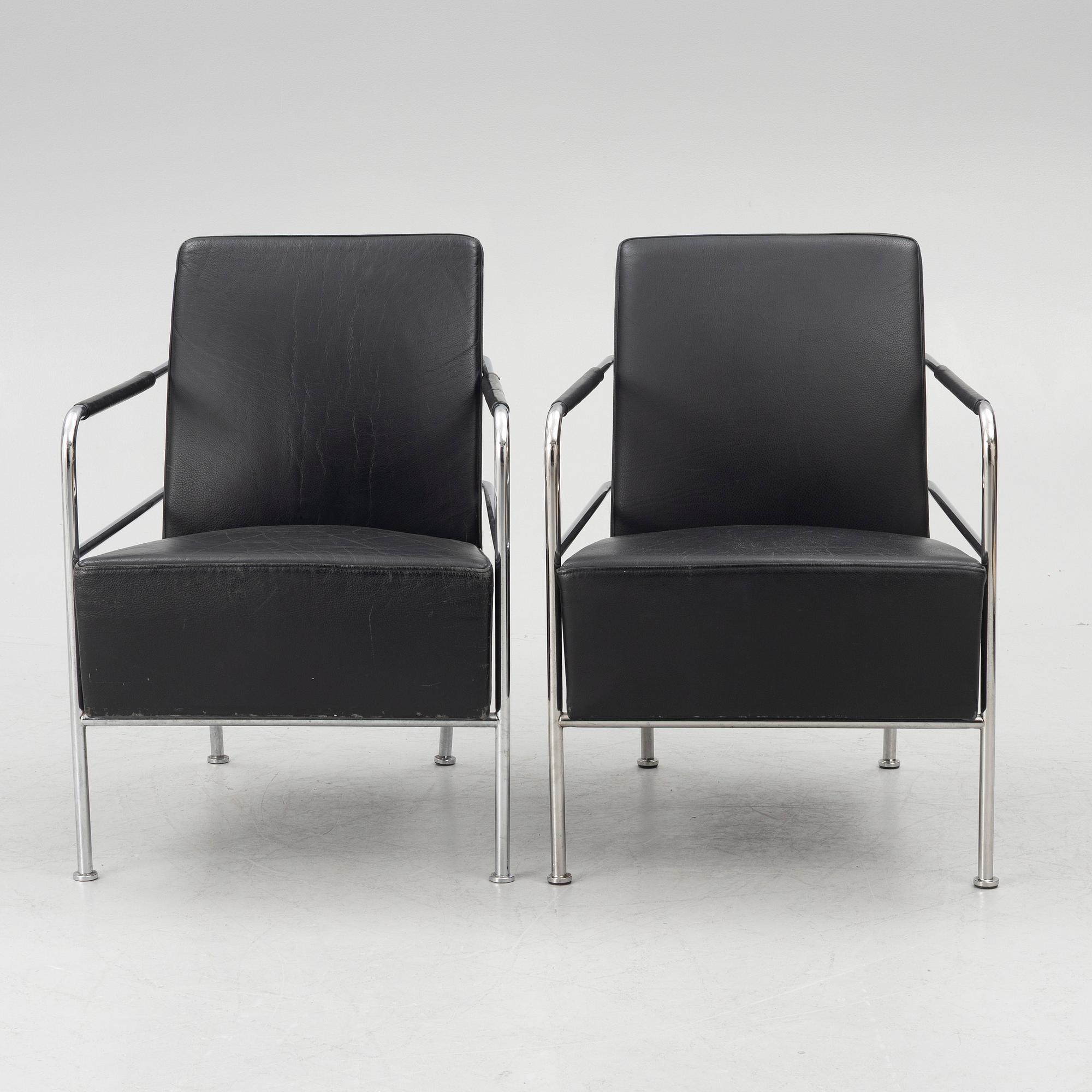 Gunilla Allard, a pair of 'Cinema' armchairs, Lammhults, Sweden.