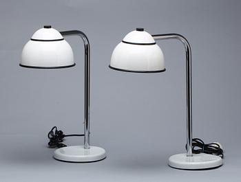 BORDSLAMPOR, ett par. Industridesign. 1900-tal.