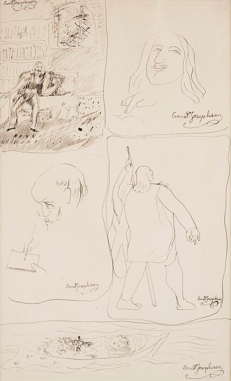 Ernst Josephson, Five figure studies.