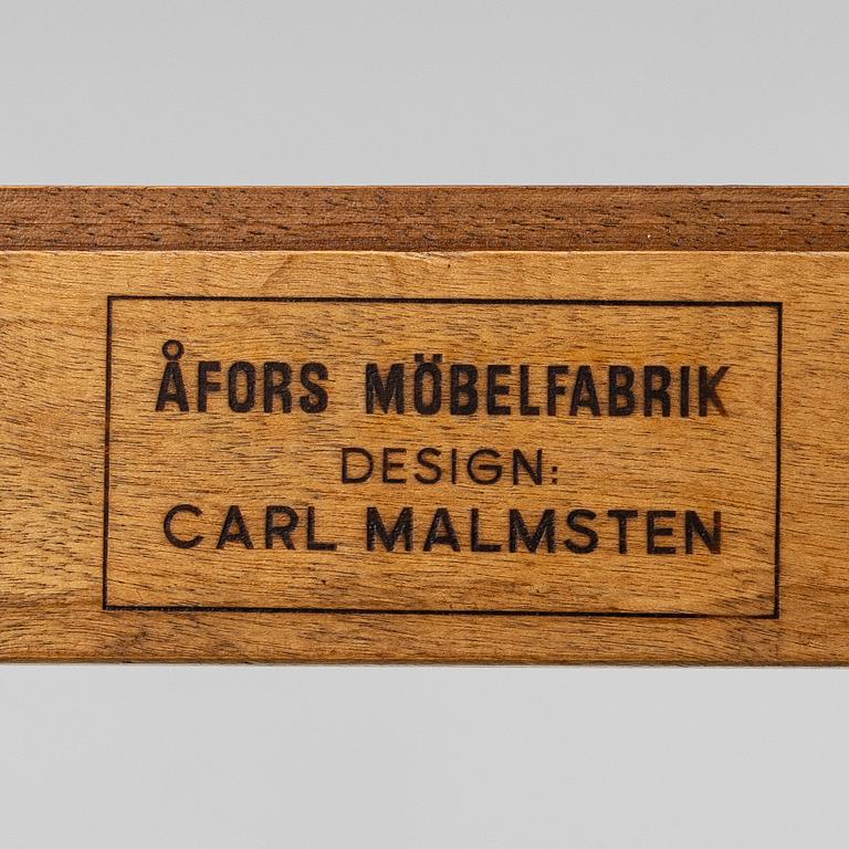 Carl Malmsten, a seven-piece dining suite, 'Ambassadör', Åfors Möbelfabrik.