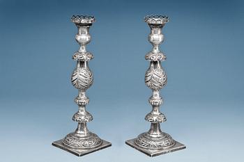 516. A PAIR OF CANDLESTICKS.