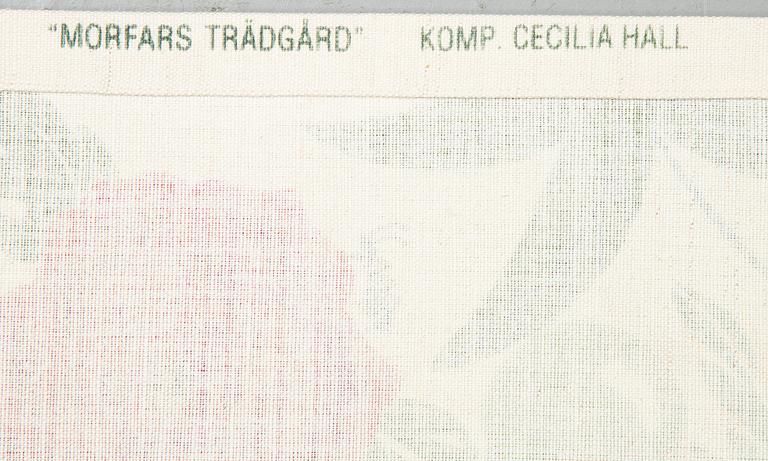 Cecilia Hall, gardiner, 4 st, "Morfars trädgård", Jobs Handtryck.