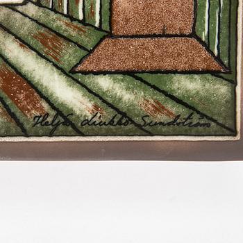 Heljä Liukko-Sundström, a ceramic wall scone, signed Heljä Liukko-Sundström Arabia.