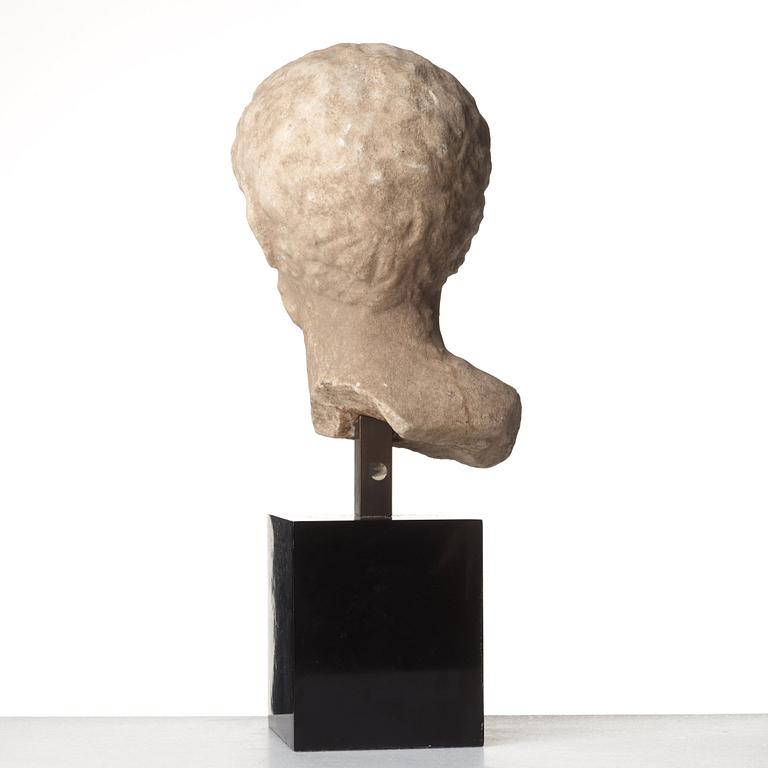 A Roman marble head of a man, probably circa late 1st Century A.D.