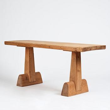 Axel Einar Hjorth, a stained pine "Utö" table, Nordiska Kompaniet, Sweden 1930's.