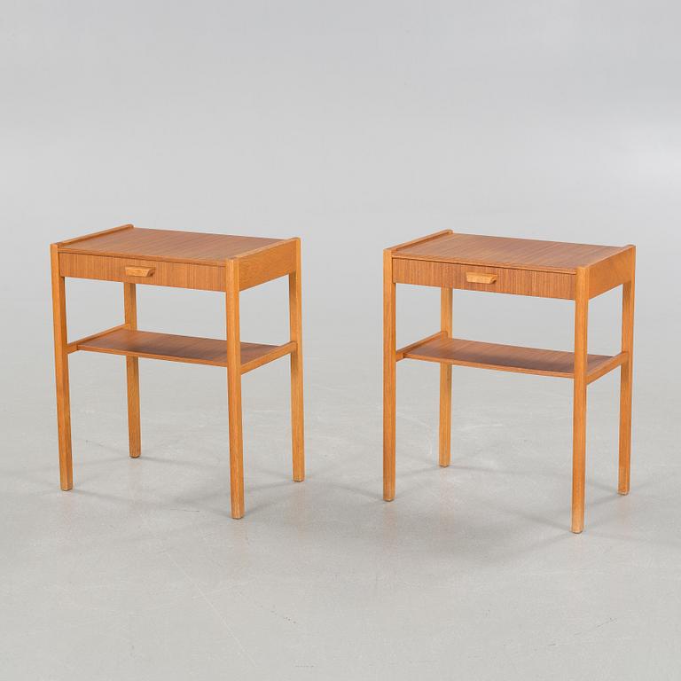 Two bedside tables, 1950s/60s.