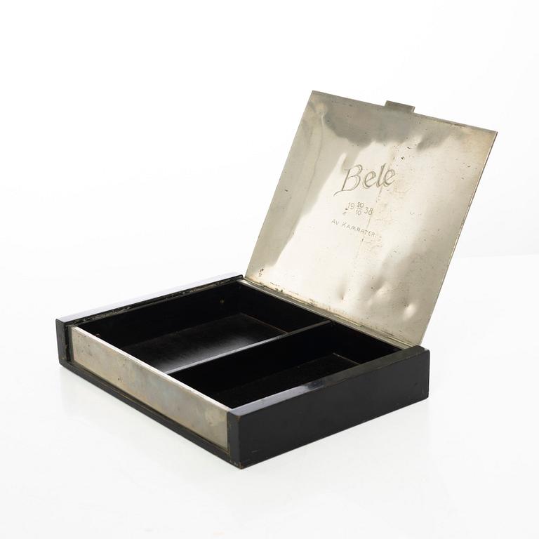 Oscar Antonsson, skrin, tenn, Art Deco, 1938, Athena Ystad.