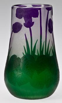 VAS, glas. Heinrich Wollman, Orrefors. Sign. Jugend, 1910-tal.