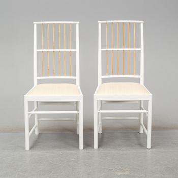 JOSEF FRANK, a pair of 'model 2025' chairs, from Firma Svenskt Tenn.