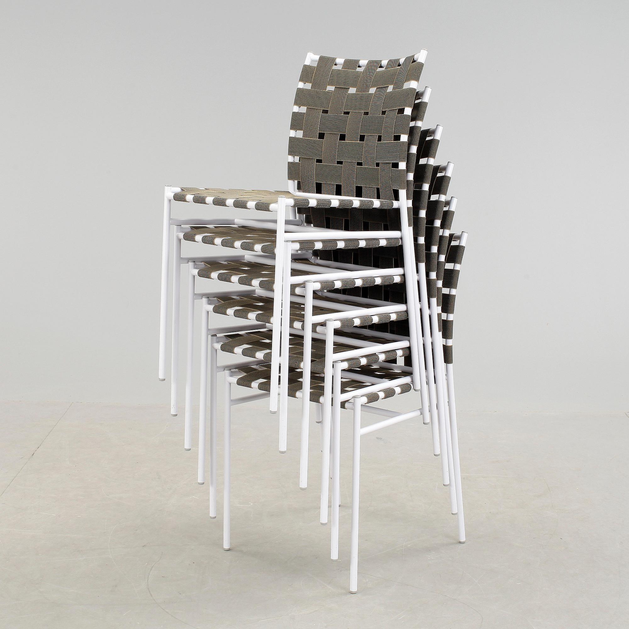 STOLAR, 6st, "Tagliatelle", Jasper Morrison, Alias, Italien. Formgiven 2011.