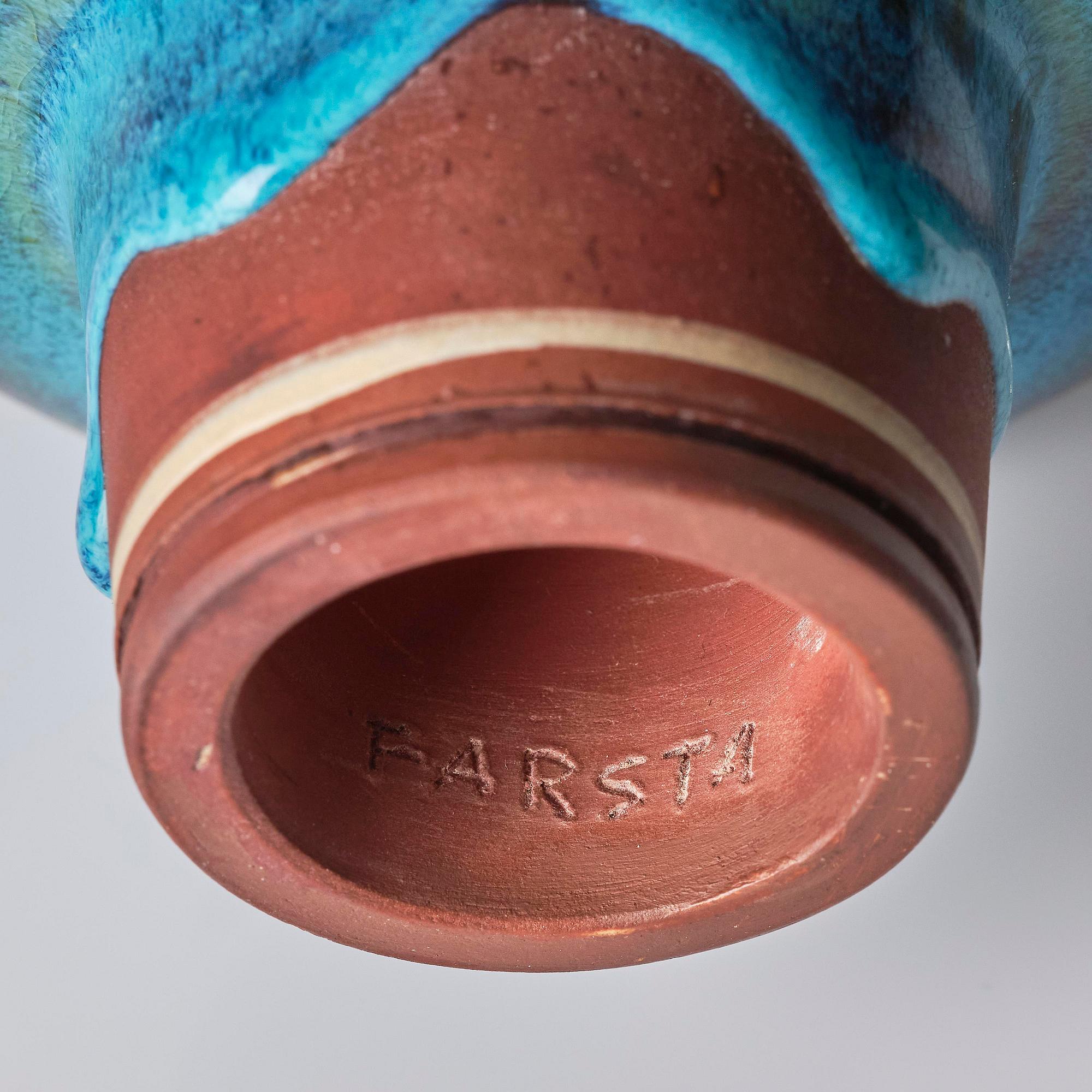 Wilhelm Kåge, a "Farsta" stoneware vase, Gustavsberg Studio, 1945.