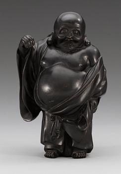 A Japanese bronze figure, Meiji, ca 1900.