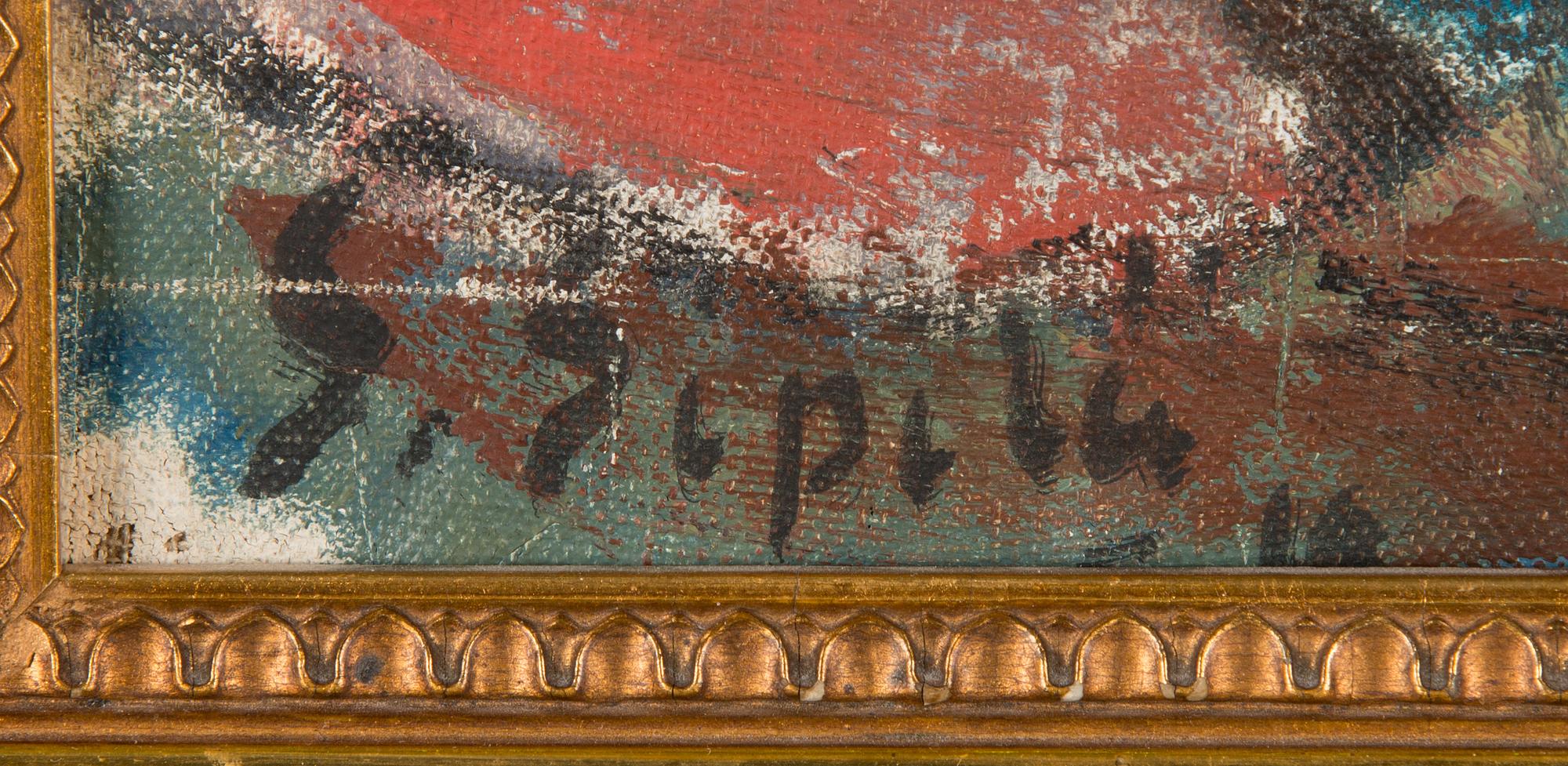 Sulho Sipilä, oil on canvas laid on board, signed and indistinctly dated.