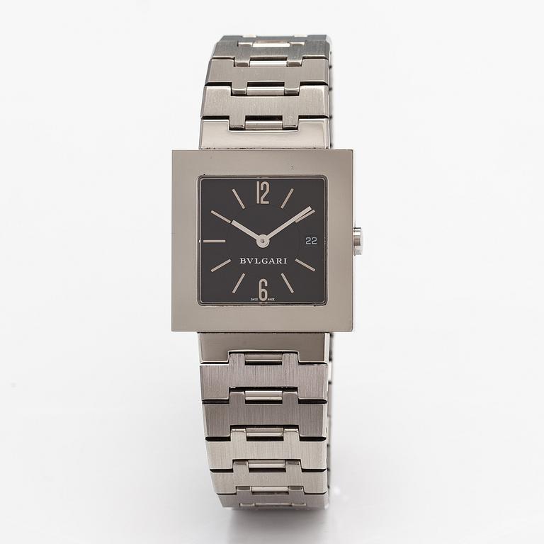 Bulgari, Quadrato, wristwatch, 29 x 29 mm.