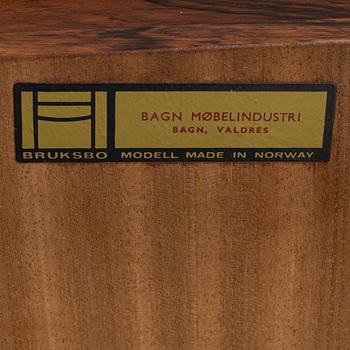 Torbjörn afdal, a rosewood serving trolley/coffee table, Bagn Möbelindustri, Norway, 1970's.