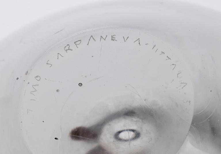 VAS samt SKÅL, glas, bl a Timo Sarpaneva, Iittala, Finland, sign o dat 55.