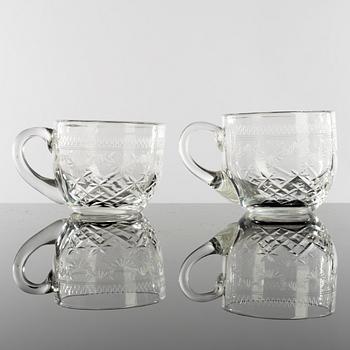 PUNSCHMUGGAR, 19 st. Bl a Kosta, Helga och Pall Mall, omkring 1900.