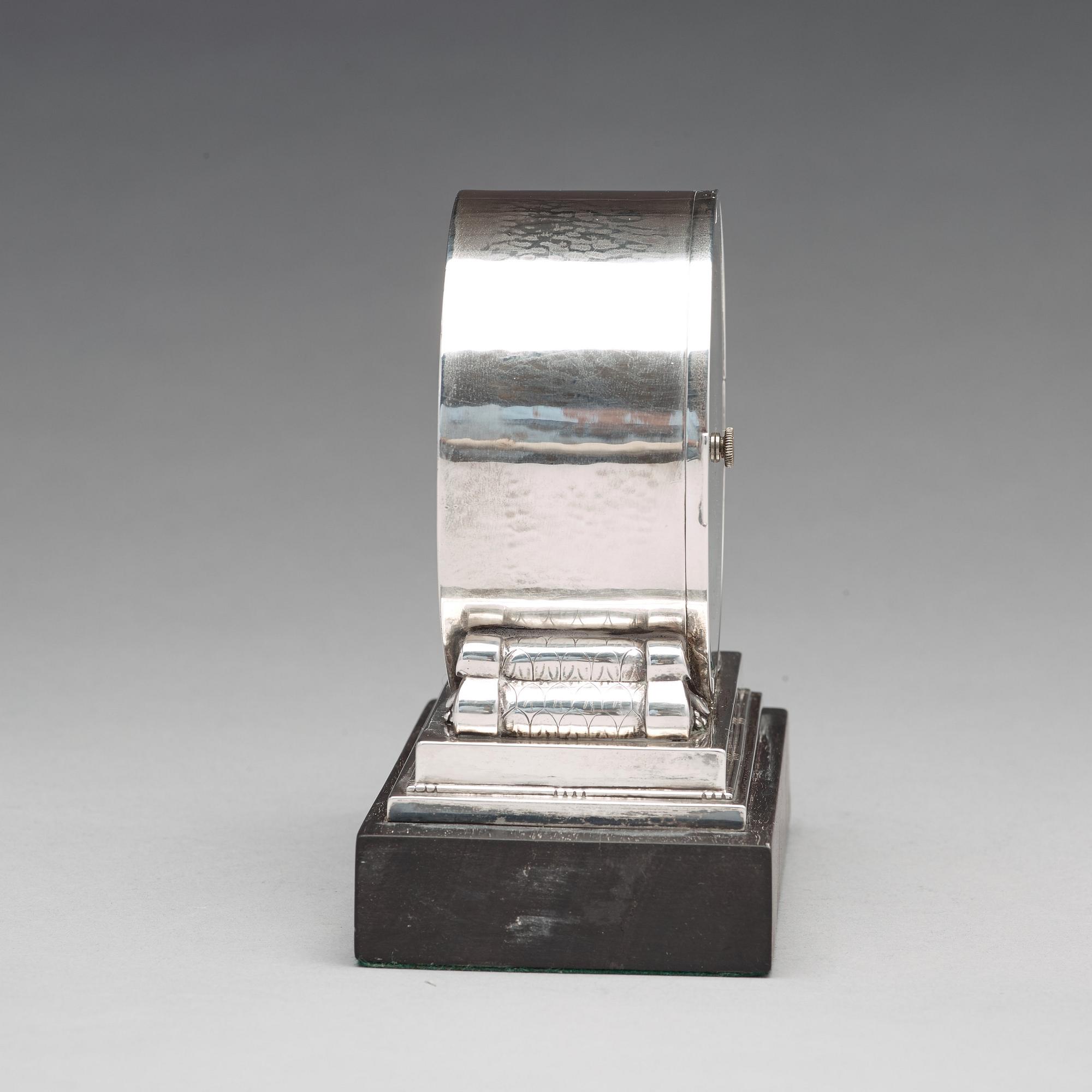 Johan Rohde, a sterling barometer for Georg Jensen, Copenhagen 1925-32, design nr 596.