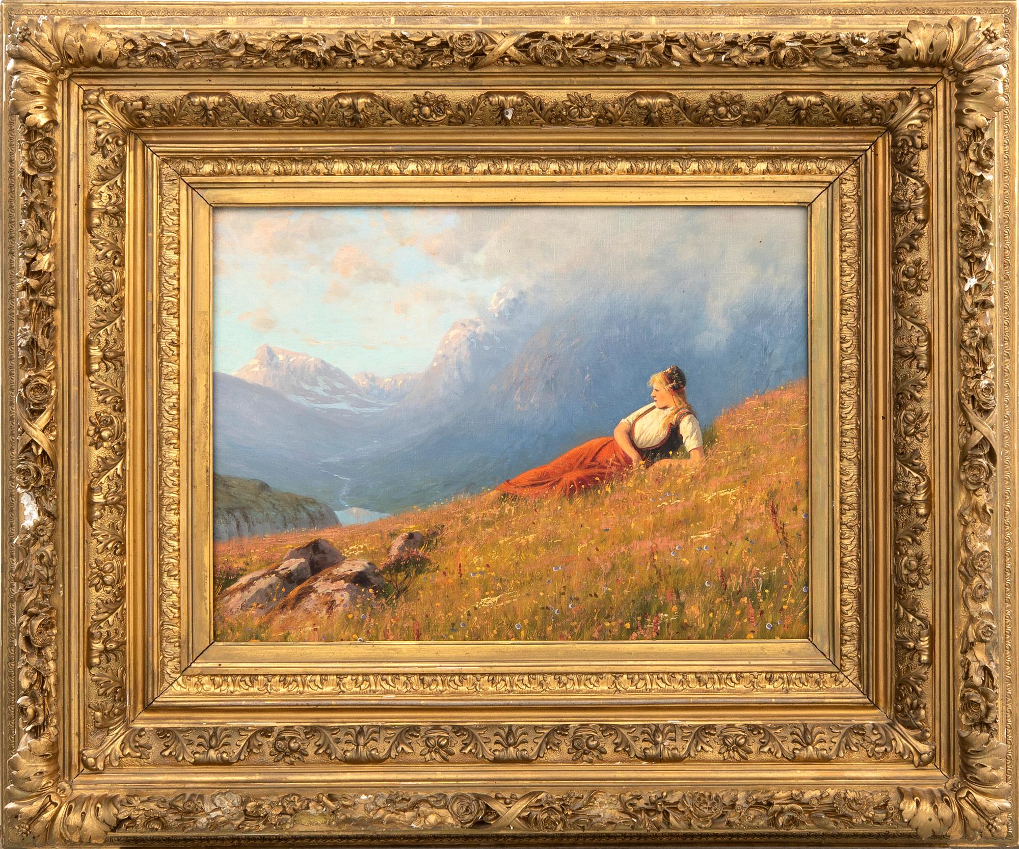Hans Dahl,  oil on canvas signed.