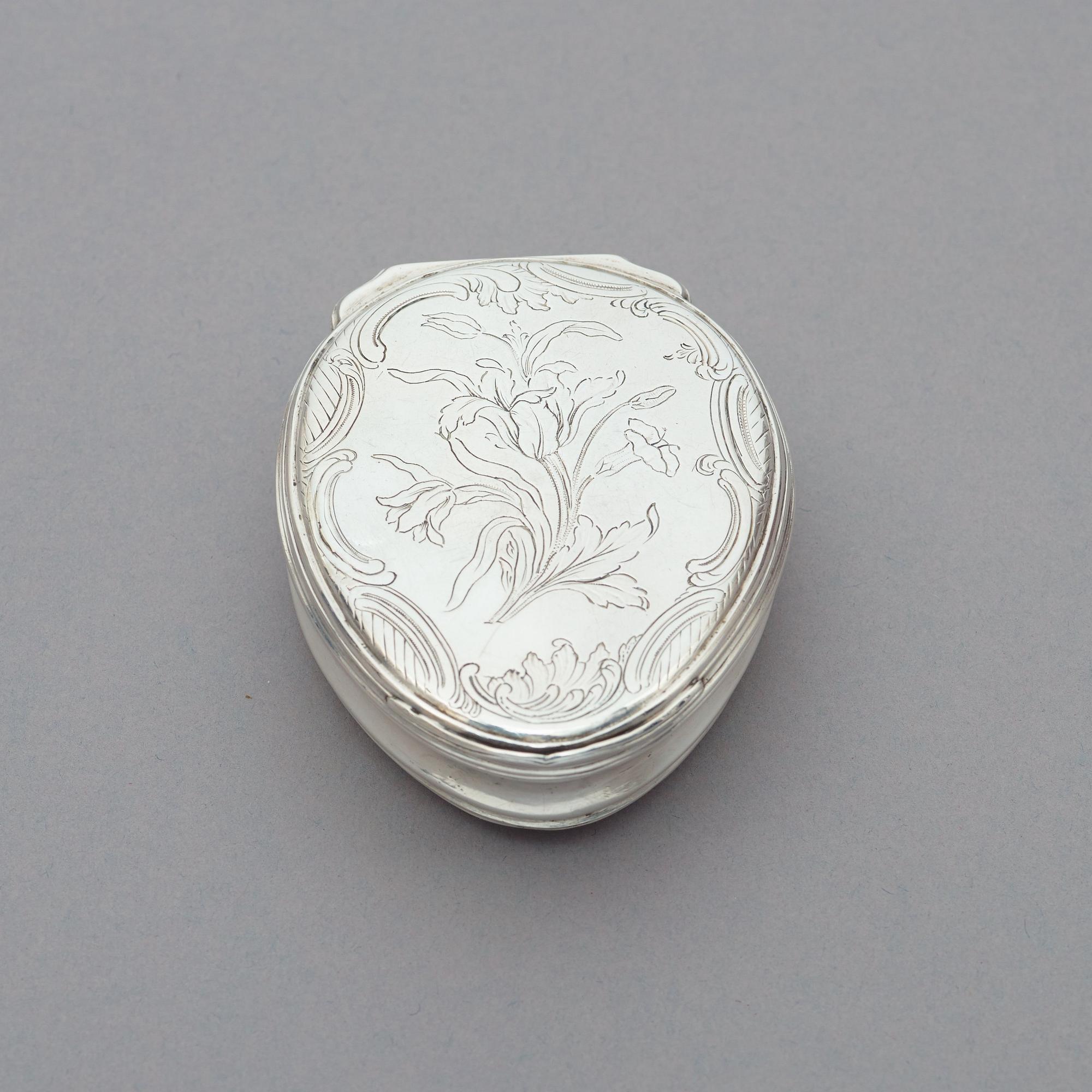 A Swedish 18th century parcel-gilt snuff-box, marks of Jacob Lampa, Stockholm 1759.