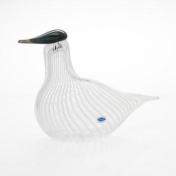 Oiva Toikka, a 'Scaup duck of Finland' glass bird, signed Suomen sotka Oiva Toikka Nuutajärvi 1992, numbered 697/1992.